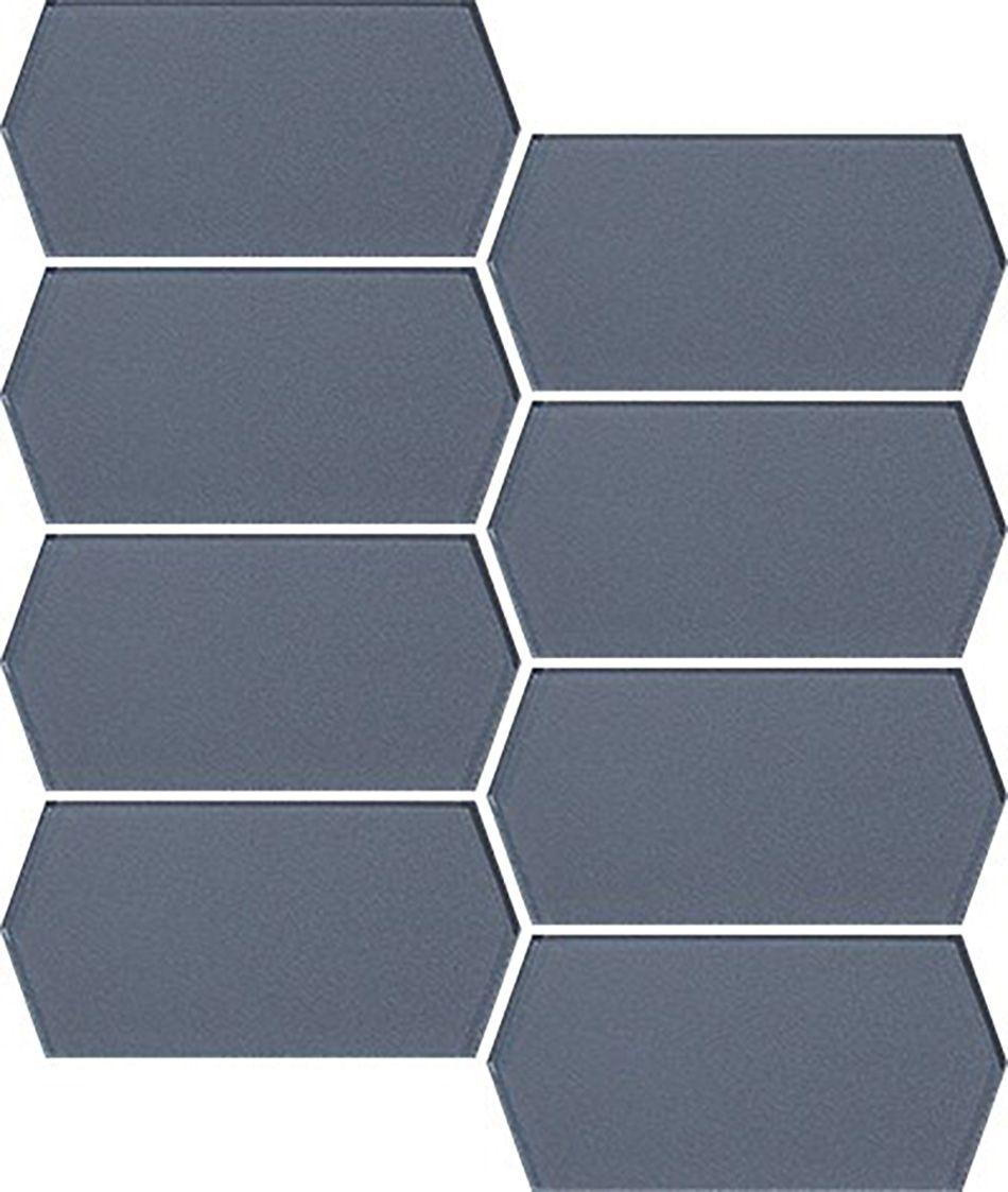 Cobalt Hexagon Shimmer Tile